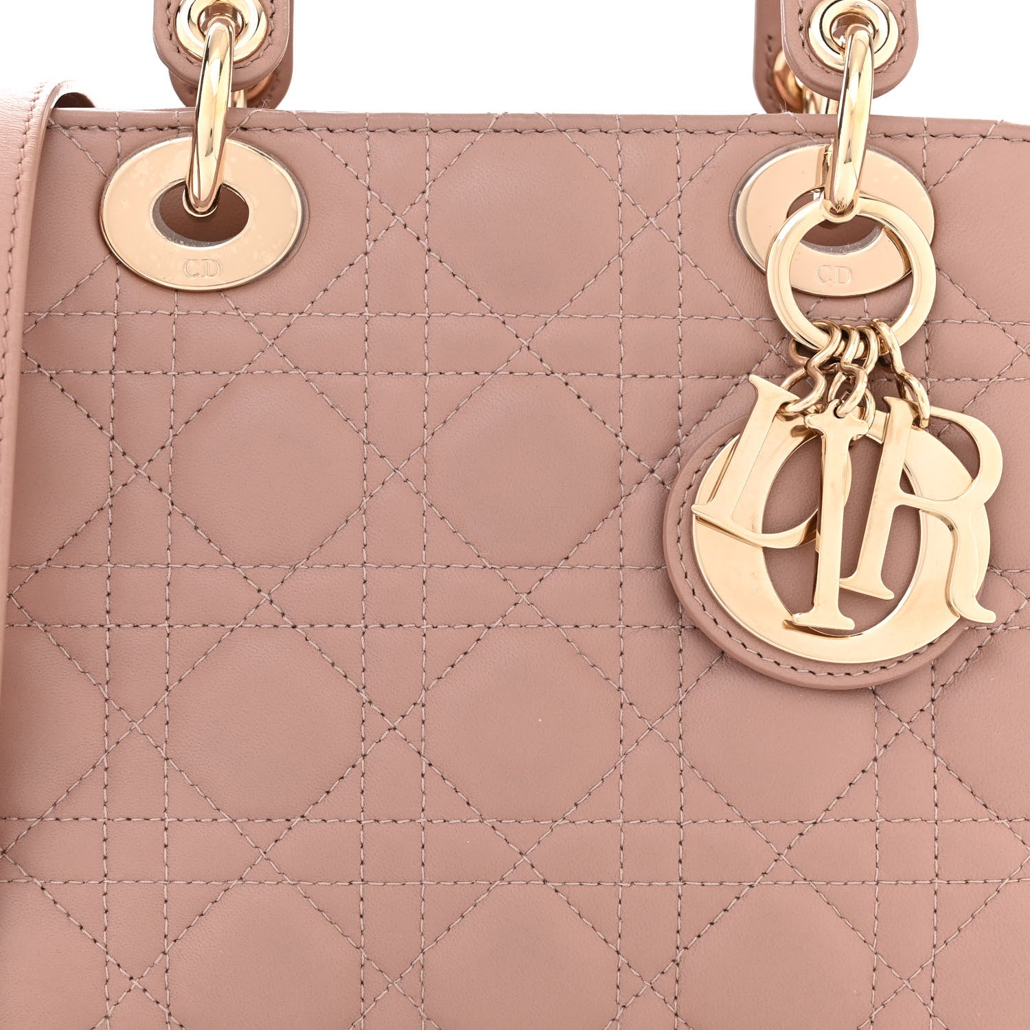 Christian Dior Lambskin Cannage Small My ABCDior Lady Dior Fard 8 of 15