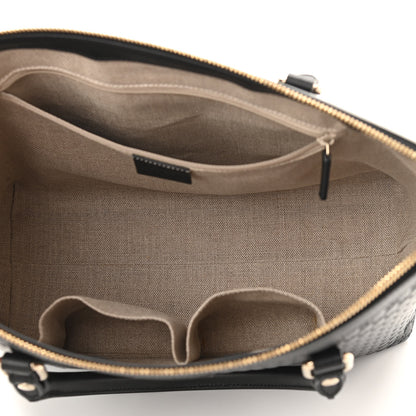 Gucci Soft Microguccissima Small Zippered Satchel Black 5 of 10
