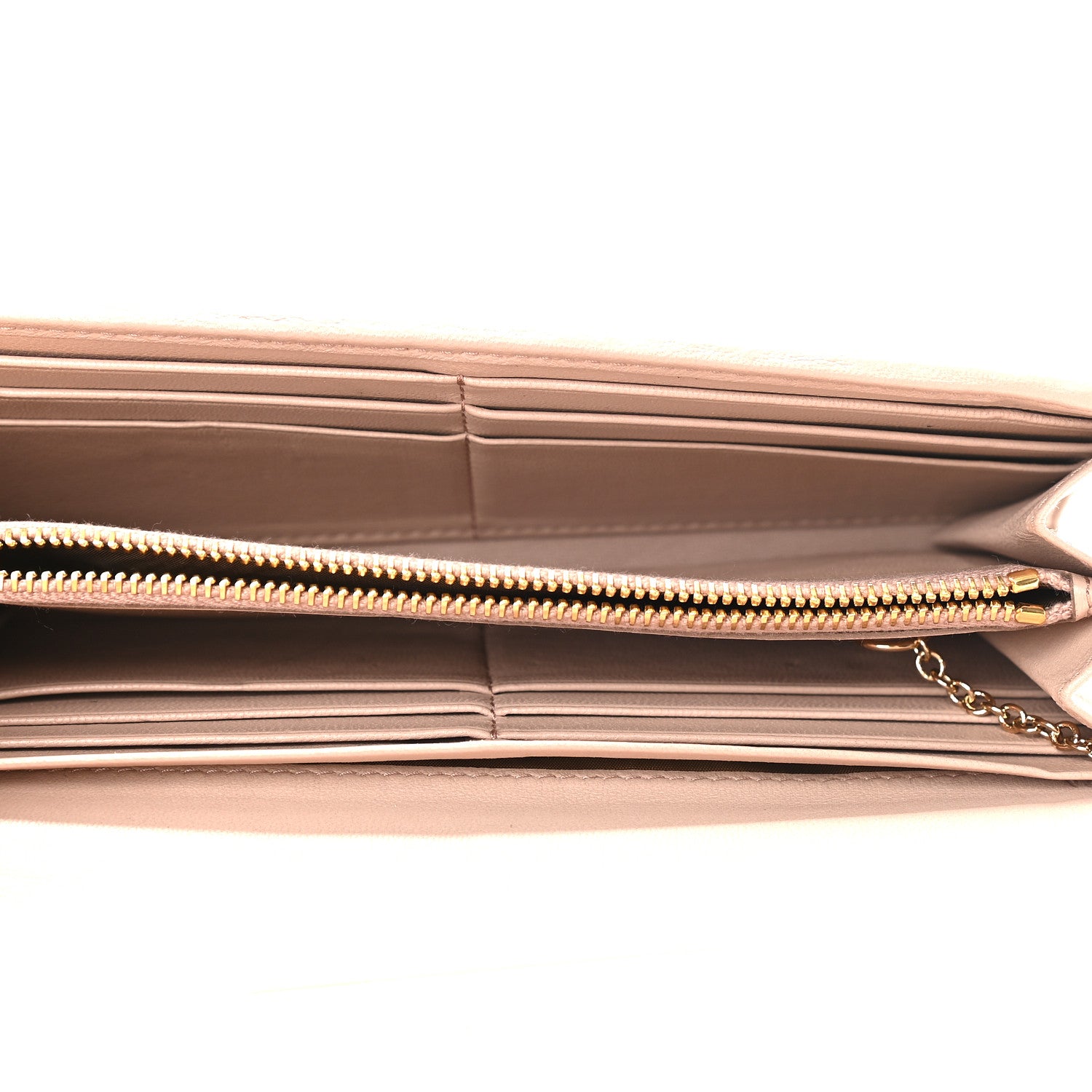 Miu Miu Nappa Matelasse Flap Wallet Cammeo 6 of 8