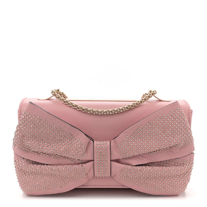 Valentino Garavani Nappa Bow Studded Shoulder Bag Pop Gardenia 1 of 10