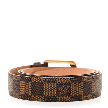 Louis Vuitton Damier Ebene 30mm Ellipse Belt 40 100 2 of 8