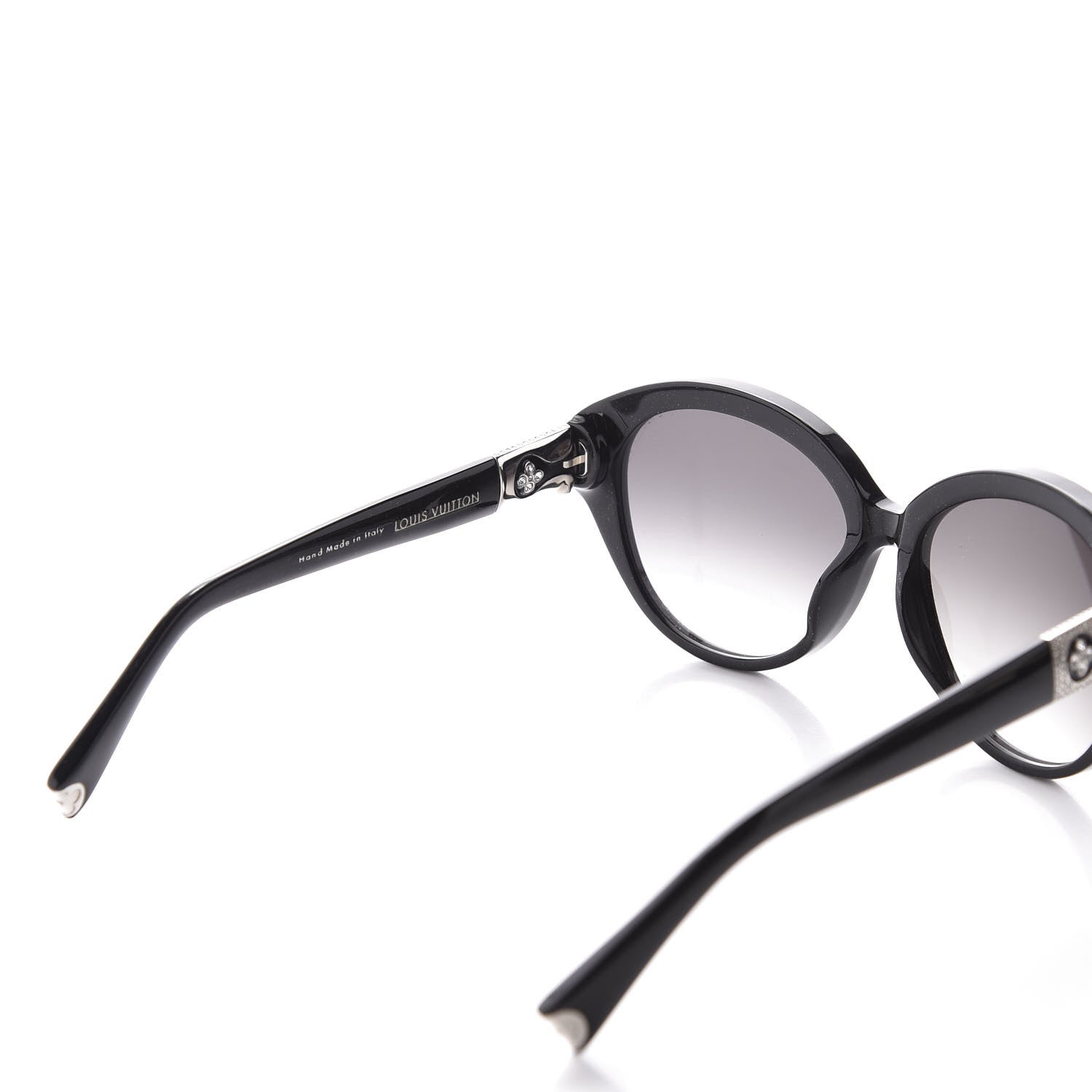 Louis Vuitton Strass Heather Cat Eye Sunglasses Z0594E Black 4 of 9