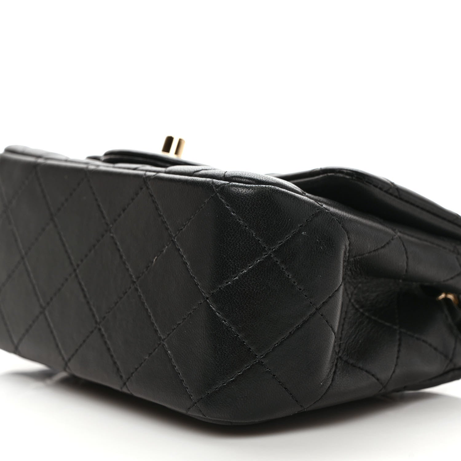 Chanel Lambskin Quilted Mini Square Flap Black 9 of 10