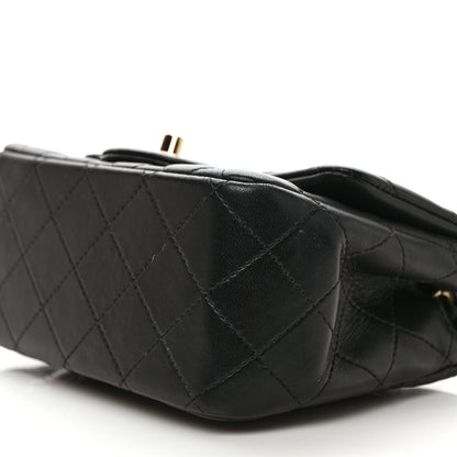 Chanel Lambskin Quilted Mini Square Flap Black 9 of 10