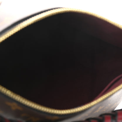 Louis Vuitton Monogram Beaubourg Hobo Mini Bordeaux Red Peach Safran Blue Jean Blue 5 of 9