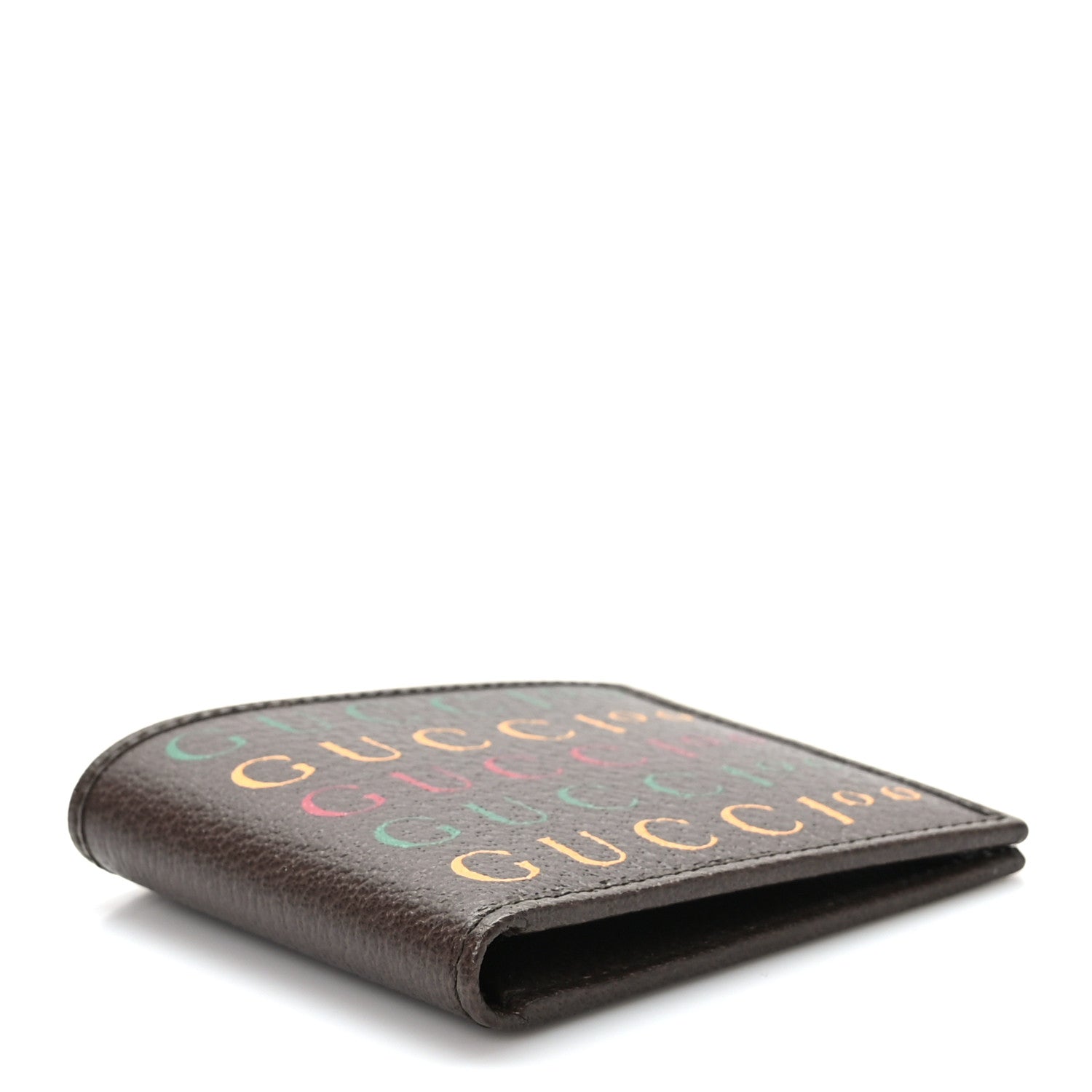 Gucci Textured Dollar Calfskin Gucci 100 Centennial Music Wallet New Acero New Shamarock Crop Hibiscus Red 4 of 7
