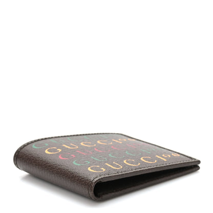 Gucci Textured Dollar Calfskin Gucci 100 Centennial Music Wallet New Acero New Shamarock Crop Hibiscus Red 4 of 7
