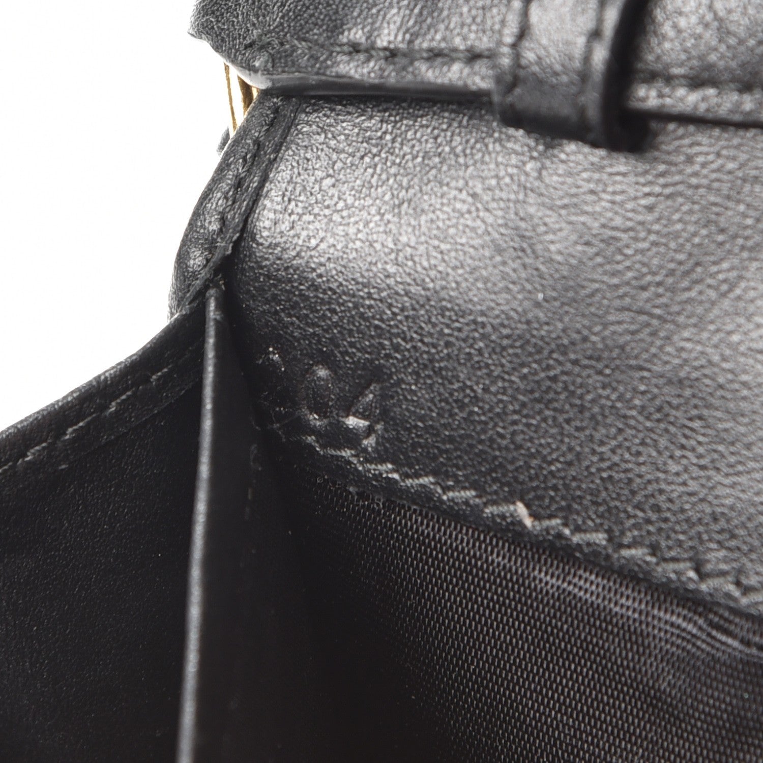 Prada Soft Calfskin Quilted Chain Wallet Black 8 of 8