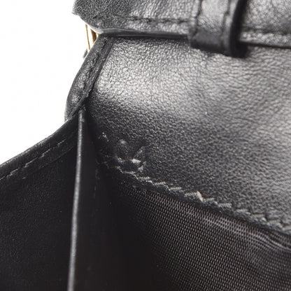 Prada Soft Calfskin Quilted Chain Wallet Black 8 of 8
