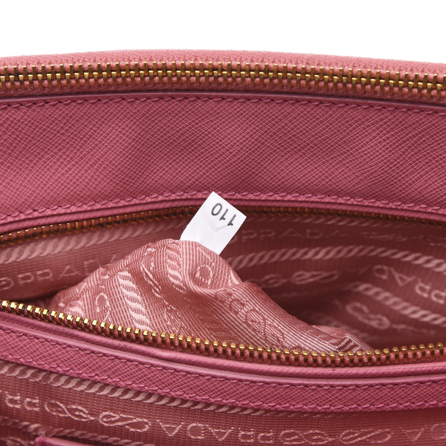 Saffiano Medium Galleria Double Zip Tote Geranio