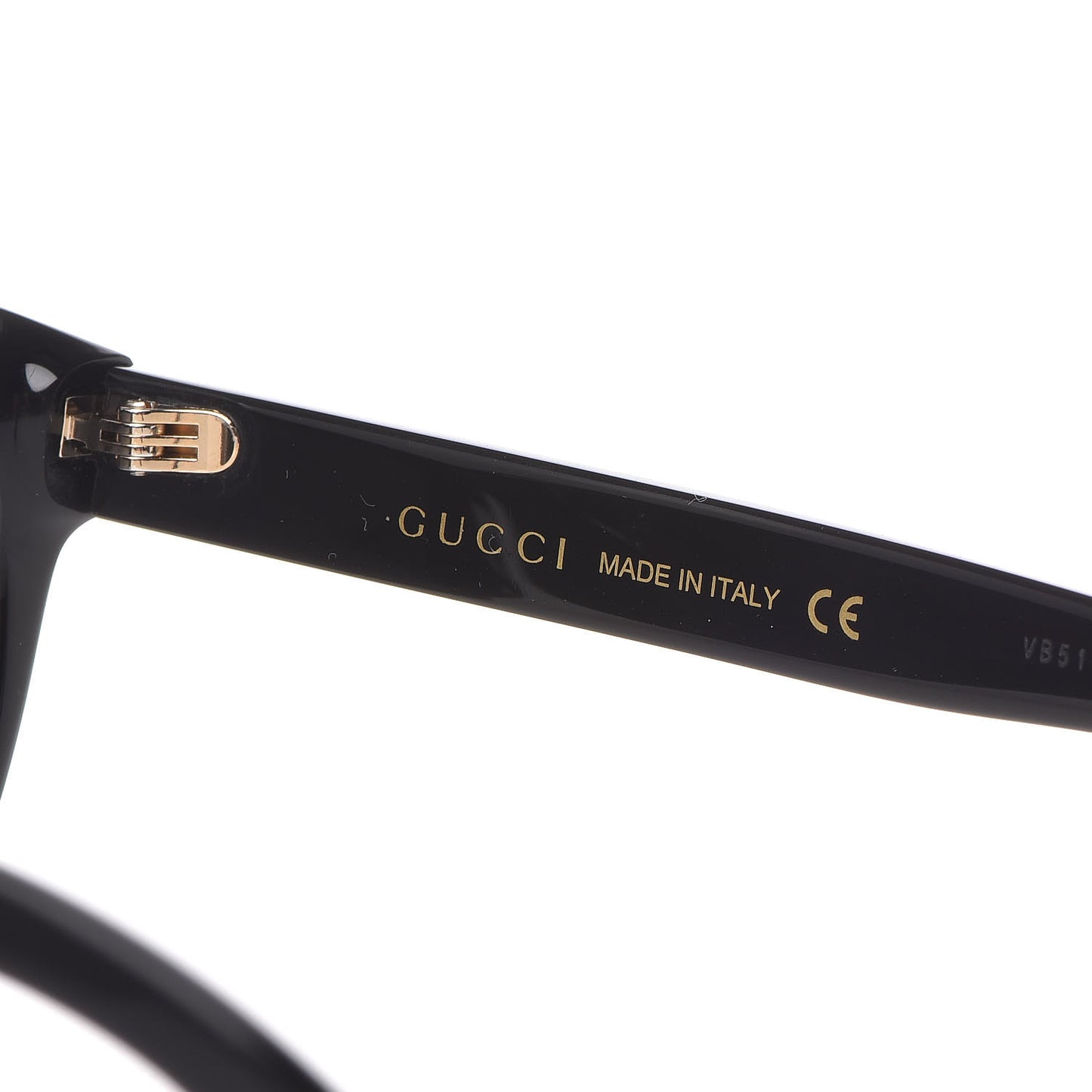 Round Frame Crystal Sunglasses GG 0419S Black