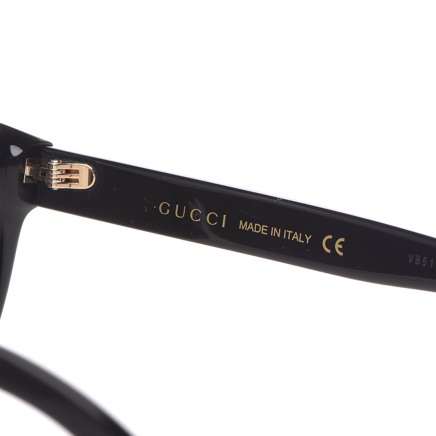 Gucci Round Frame Crystal Sunglasses GG 0419S Black 6 of 8