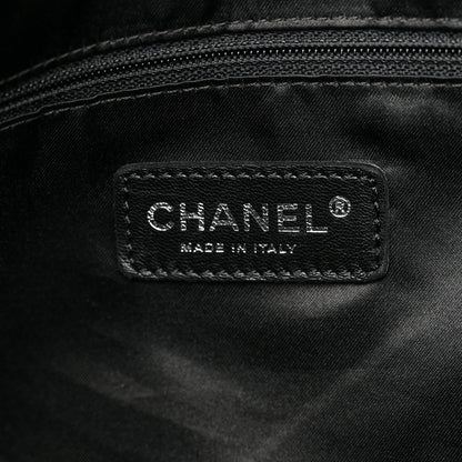 Chanel Quilted Lambskin Hidden Chain Hobo Black 6 of 10