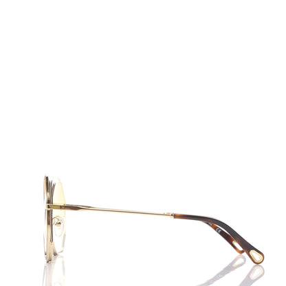 Chloe Octagonal Sunglasses CE132S Gold 3 of 9