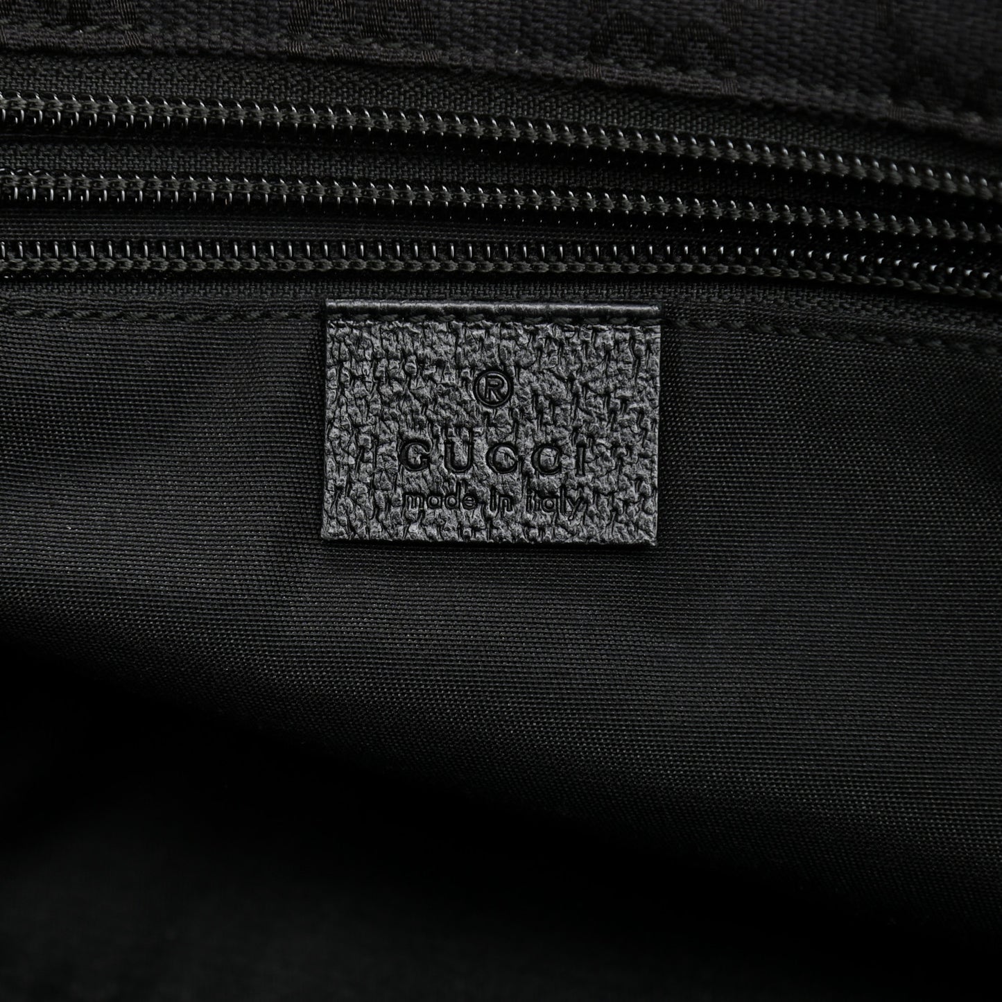 GG Monogram Small Web Handle Bucket Tote Black