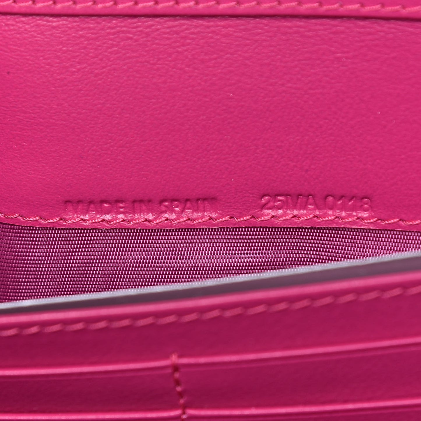Patent Cannage Rendezvous Chain Wallet Magenta