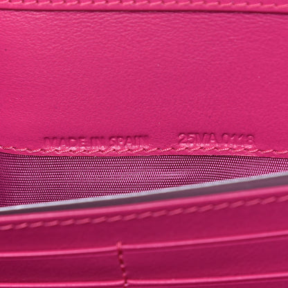 Christian Dior Patent Cannage Rendezvous Chain Wallet Magenta 7 of 11