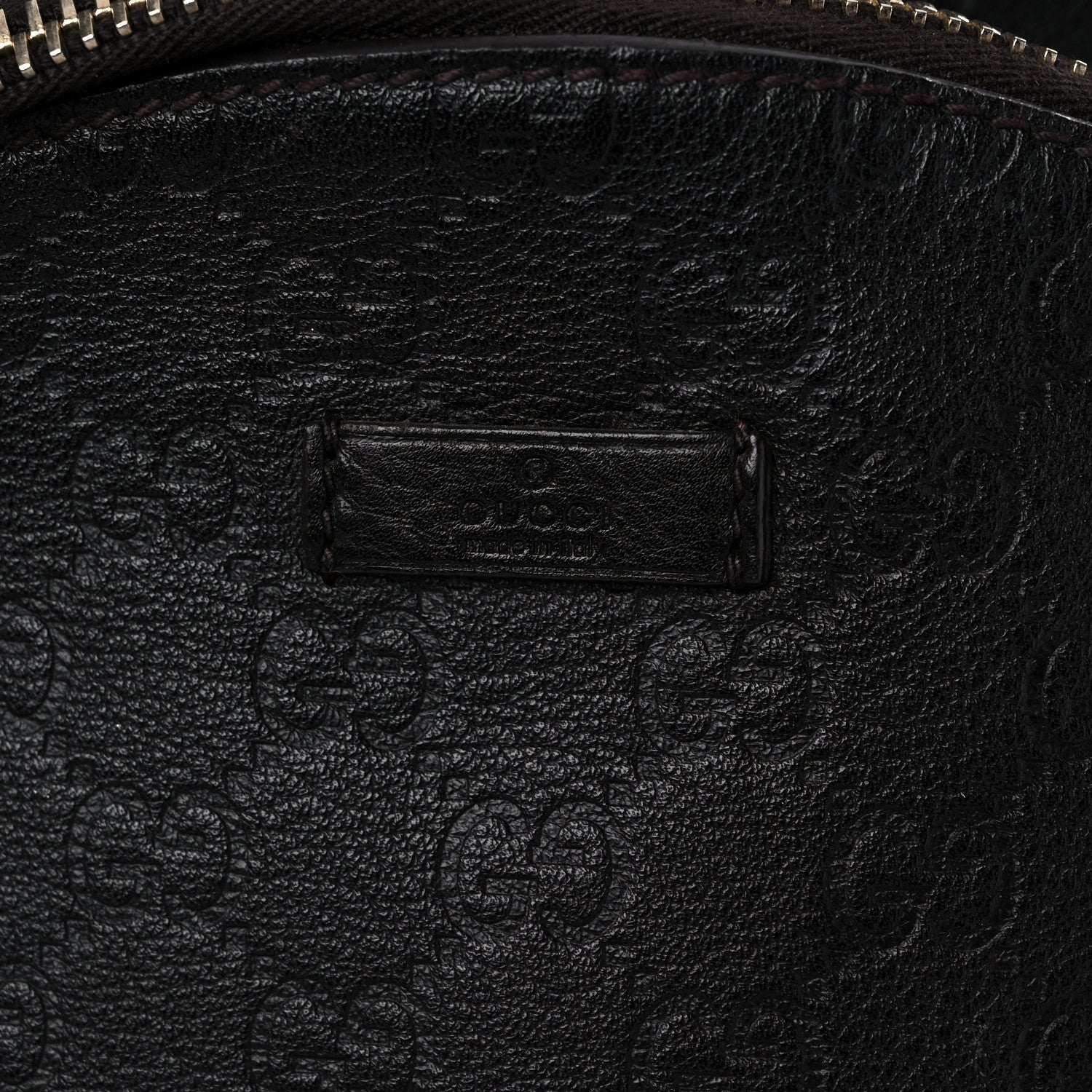 Gucci Guccissima Backpack Dark Brown 14 of 16