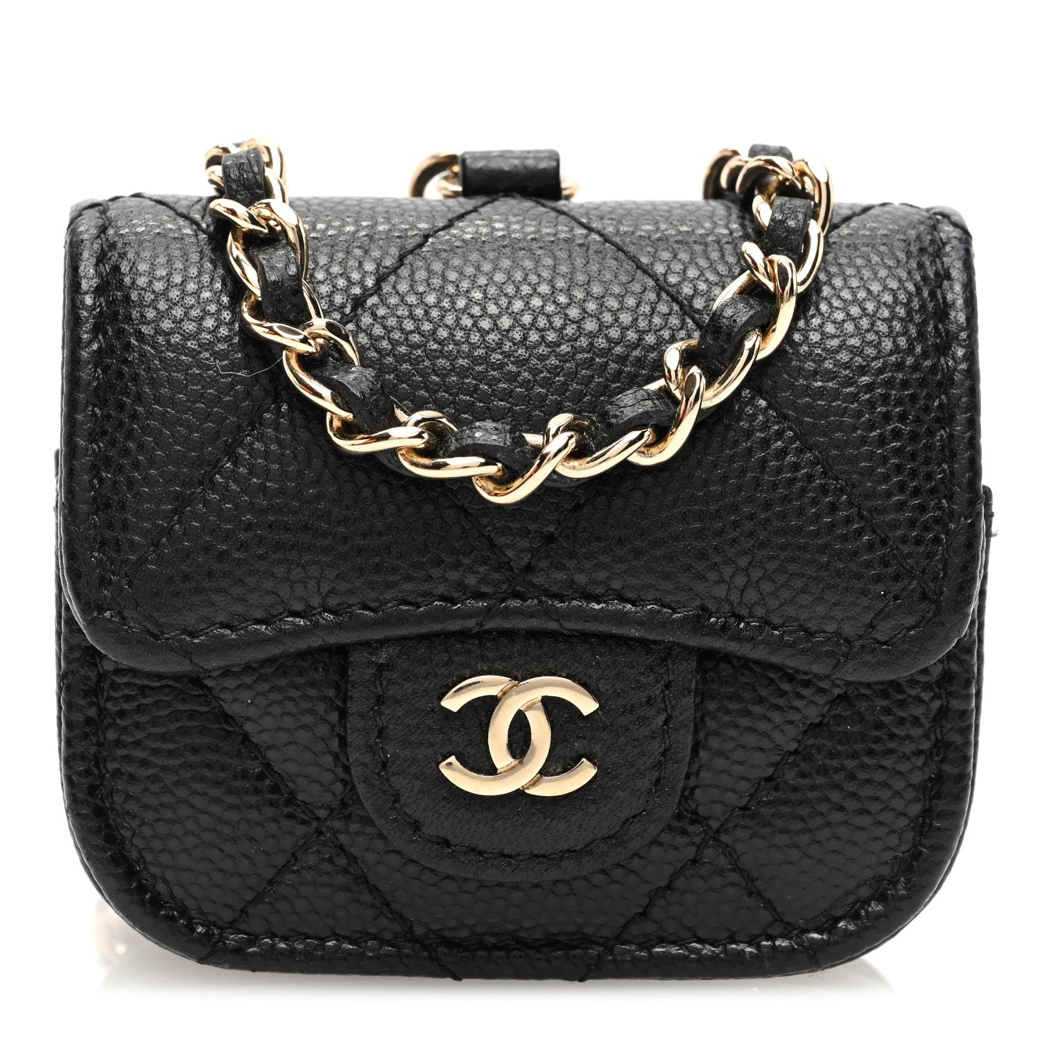 Chanel Caviar Quilted Airpods Pro Case Black 1 of 9