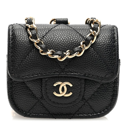 Chanel Caviar Quilted Airpods Pro Case Black 1 of 9
