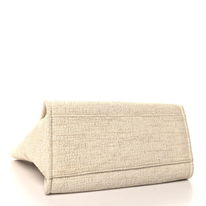 Chanel Canvas Medium Deauville Tote Light Beige 4 of 10