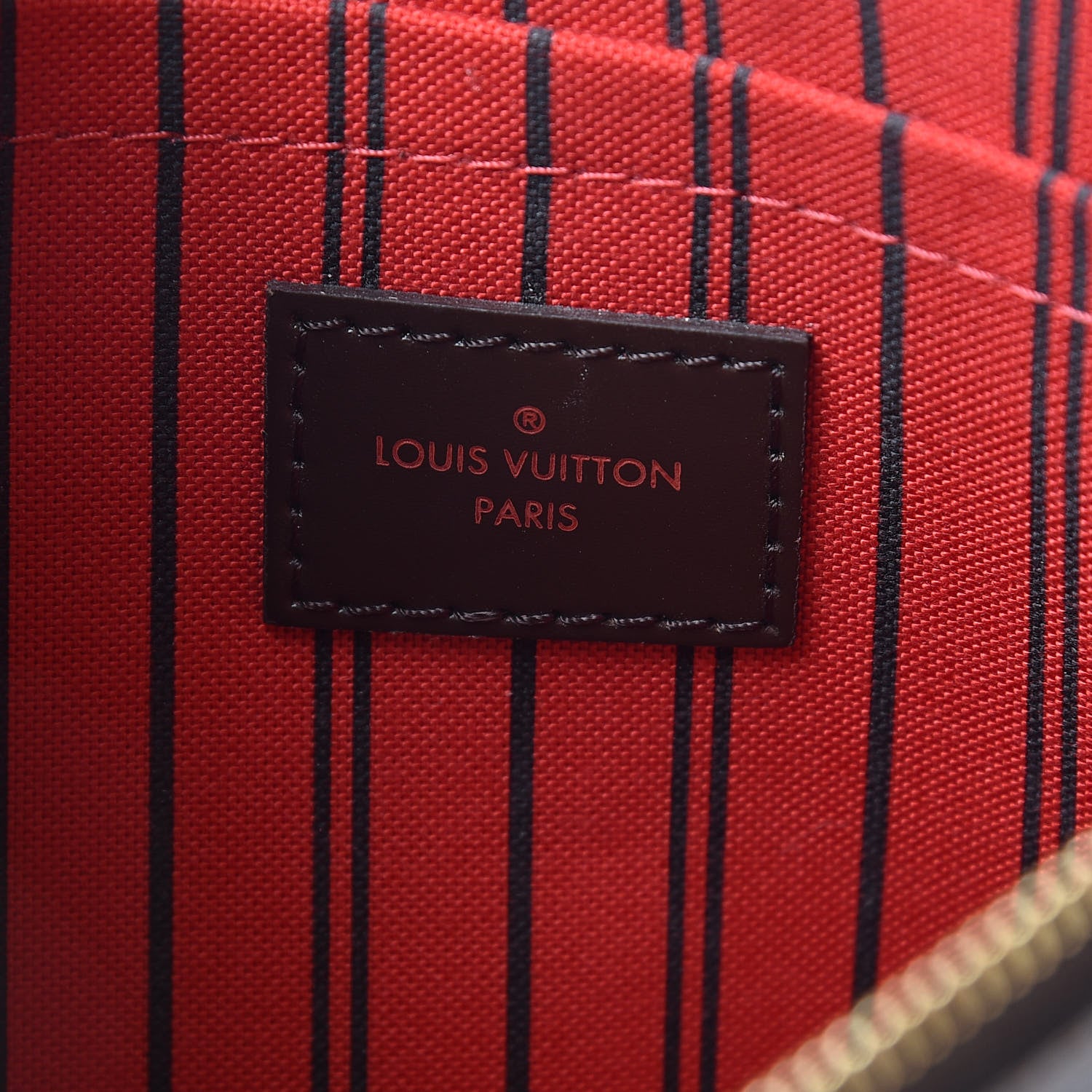 Louis Vuitton Damier Ebene Neverfull MM GM Pochette 6 of 12
