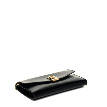 Celine Shiny Smooth Calfskin C Wallet On Chain Bag Black 3 of 9