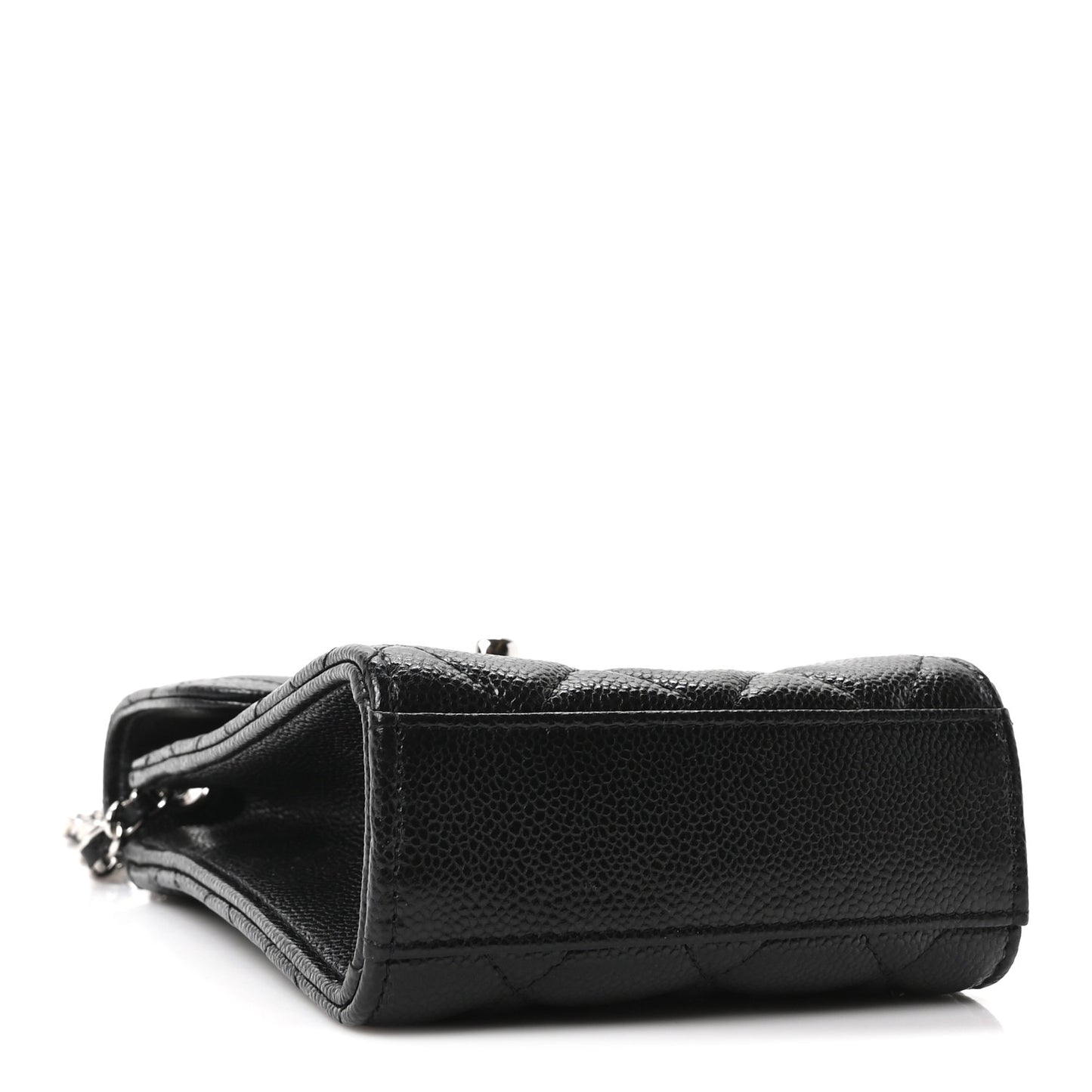 Caviar Quilted Classic Phone Holder Black