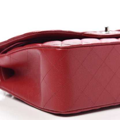 Chanel Caviar Quilted Jumbo Double Flap Red 8 of 11