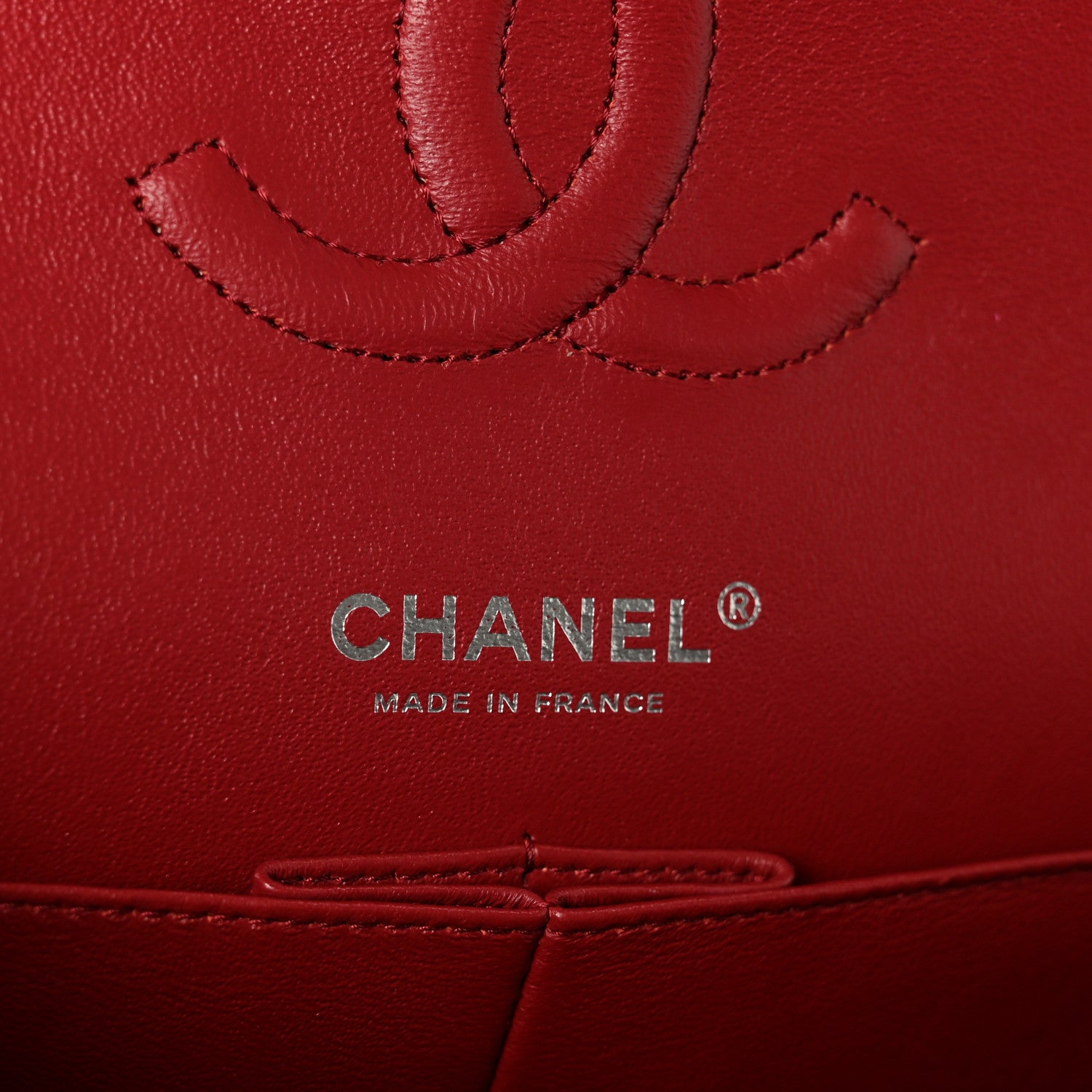 Chanel Caviar Quilted Medium Double Flap Red 6 of 12