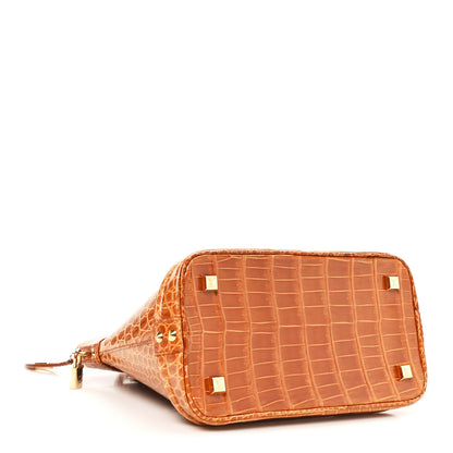 Louis Vuitton Crocodile Lockit PM Brown 4 of 9
