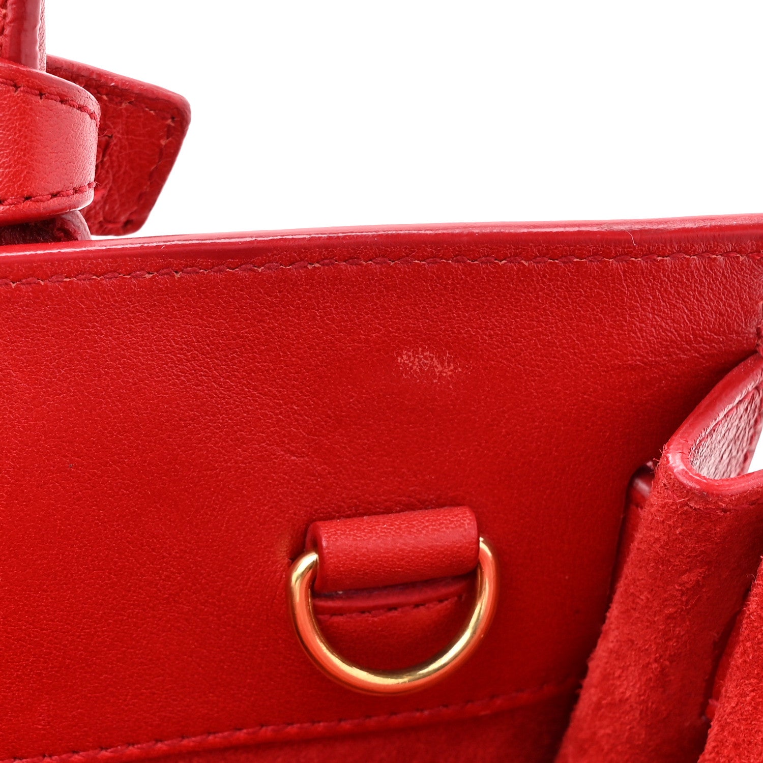 Saint Laurent Calfskin Nano Sac De Jour Lipstick Red 12 of 13