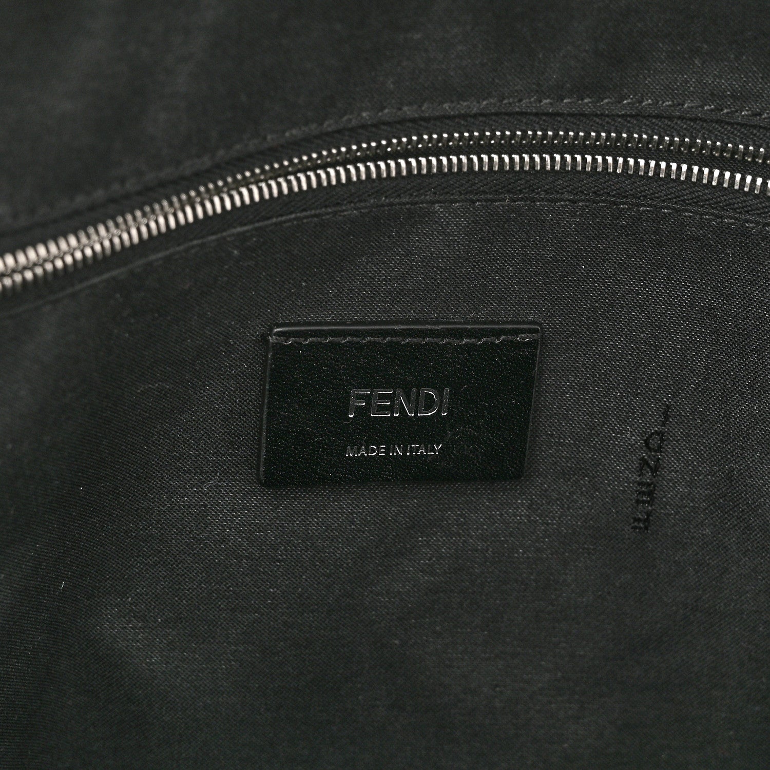 Fendi Glazed Fabric Nylon FF 1974 Diagonal Pouch Pocket Backpack Black Sunflower 6 of 10