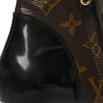 Louis Vuitton Patent Calfskin Monogram Star Trail Ankle Boots 41 Black 8 of 9