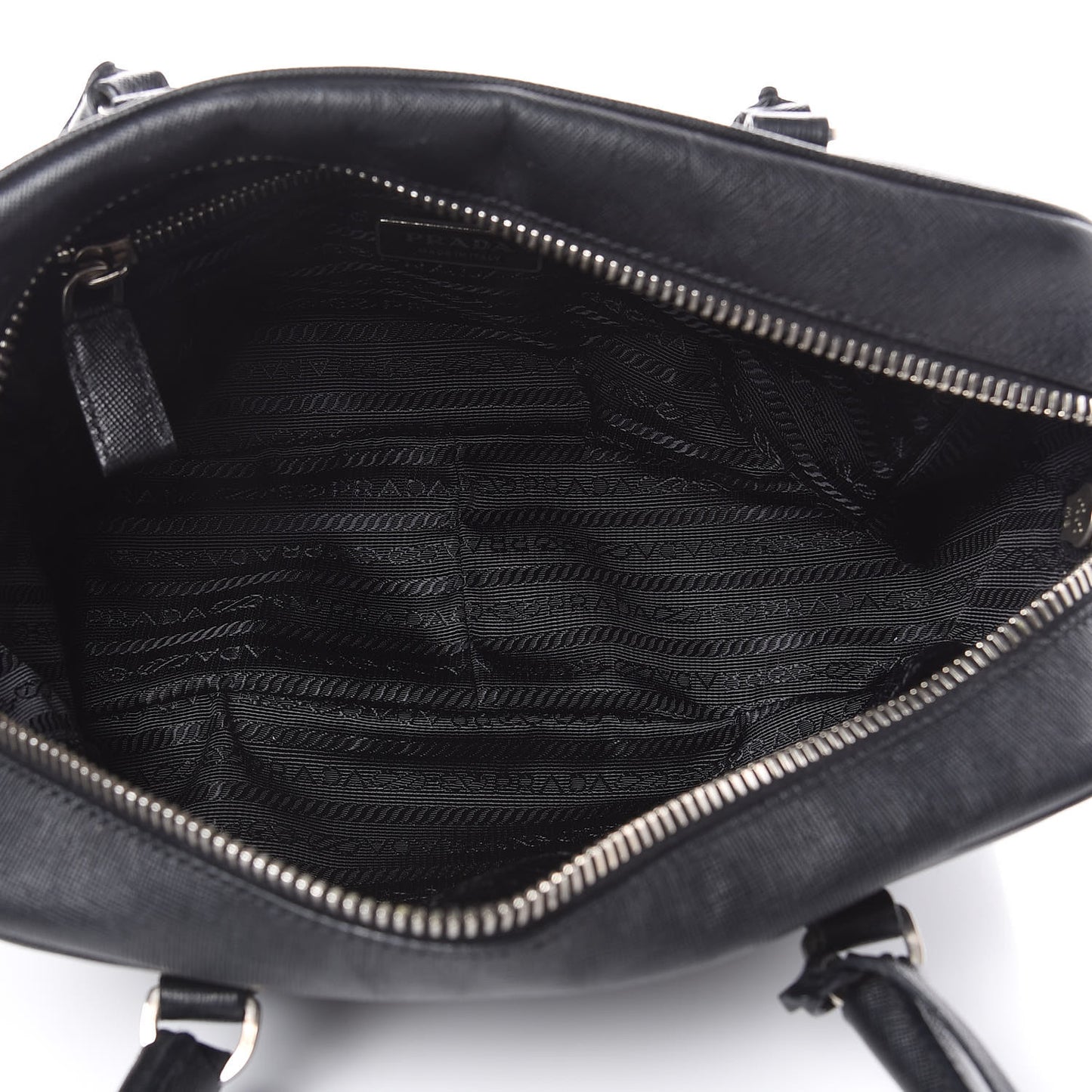 Saffiano Lux Tote Bowler Black