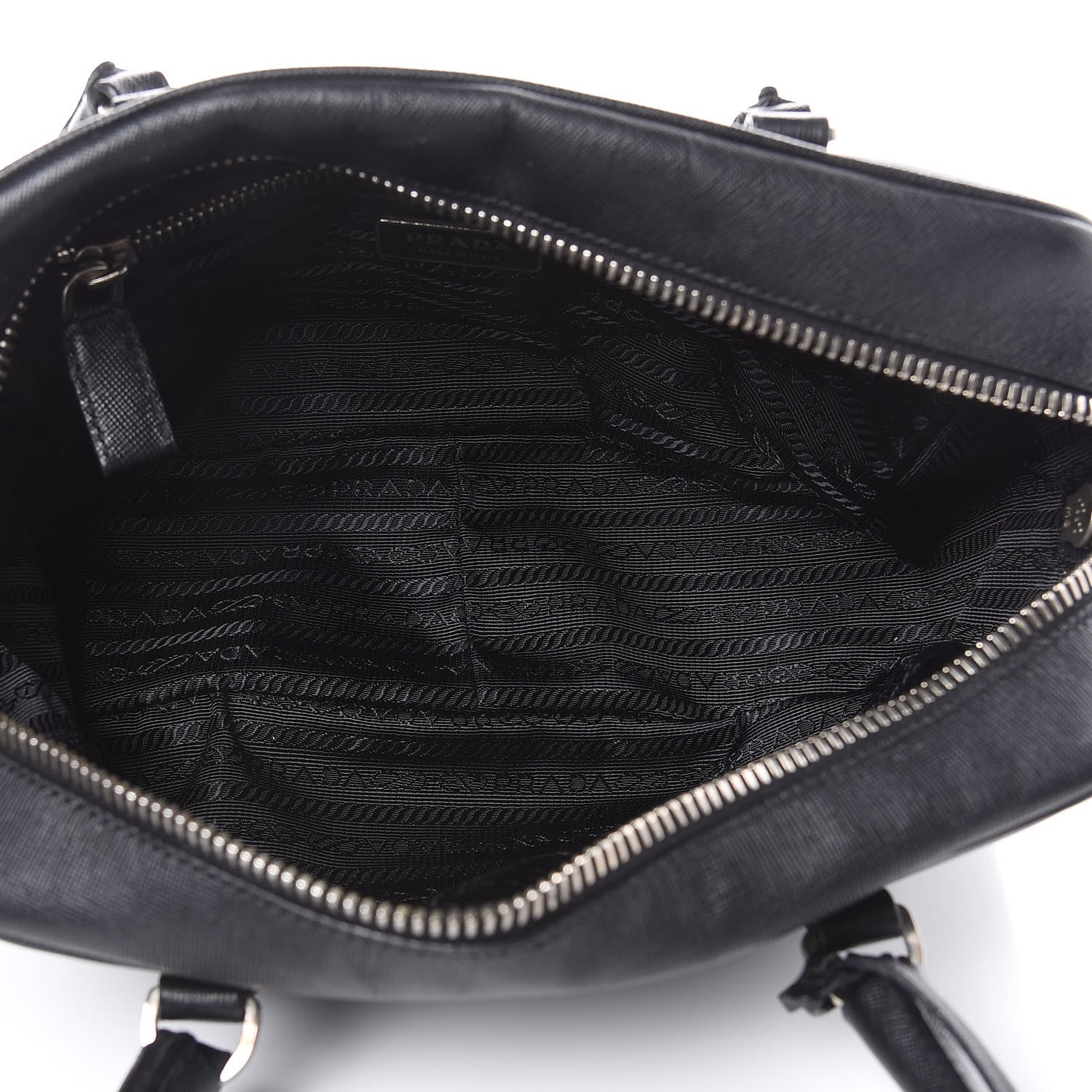 Prada Saffiano Lux Tote Bowler Black 5 of 14