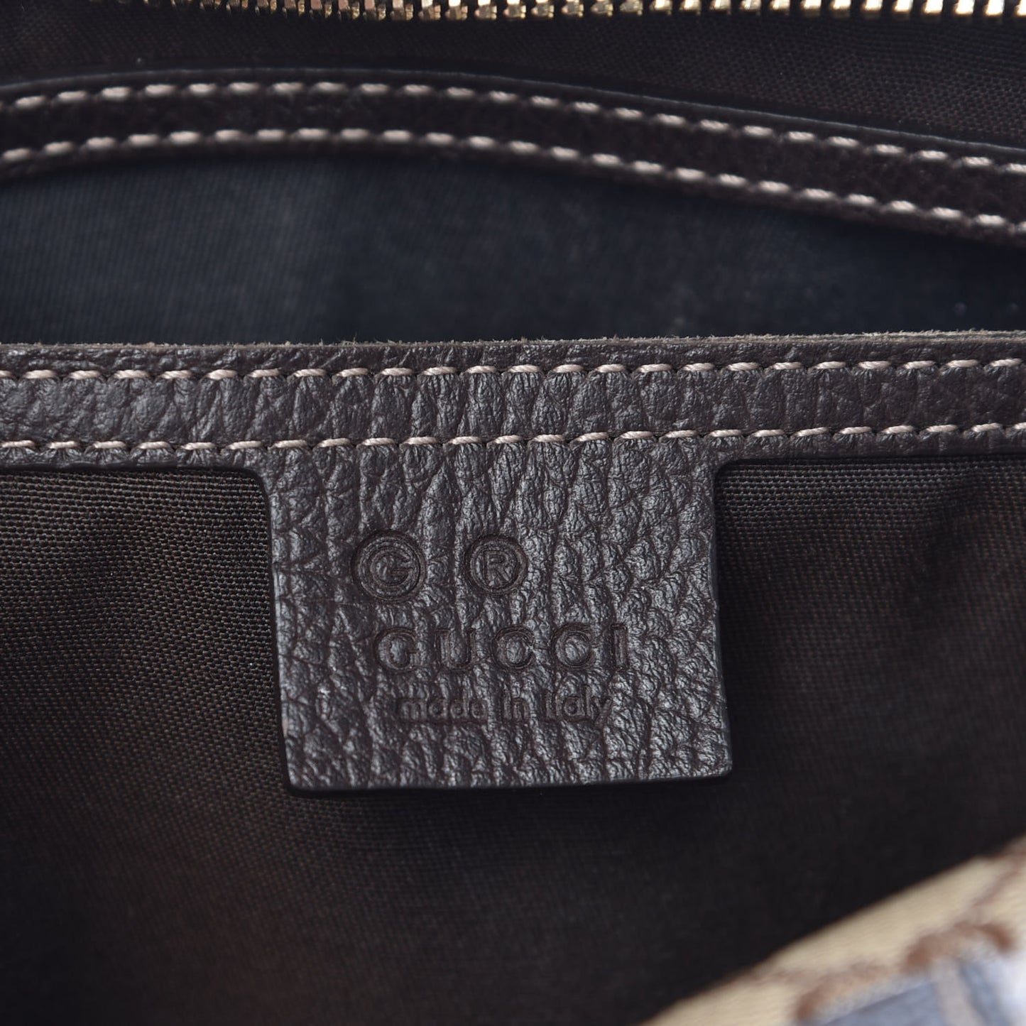 Crystal Monogram Medium Joy Boston Dark Brown