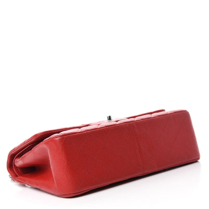 Chanel Caviar Quilted Jumbo Double Flap Red 4 of 10