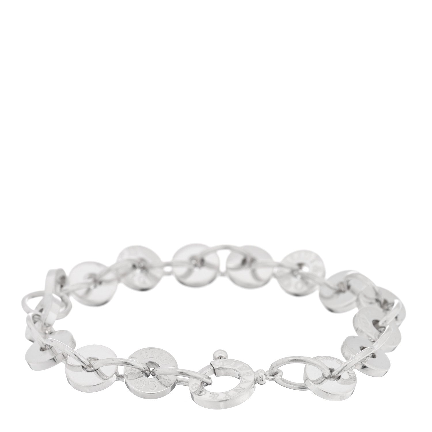 Tiffany Sterling Silver 1837 Circle Bracelet 2 of 4