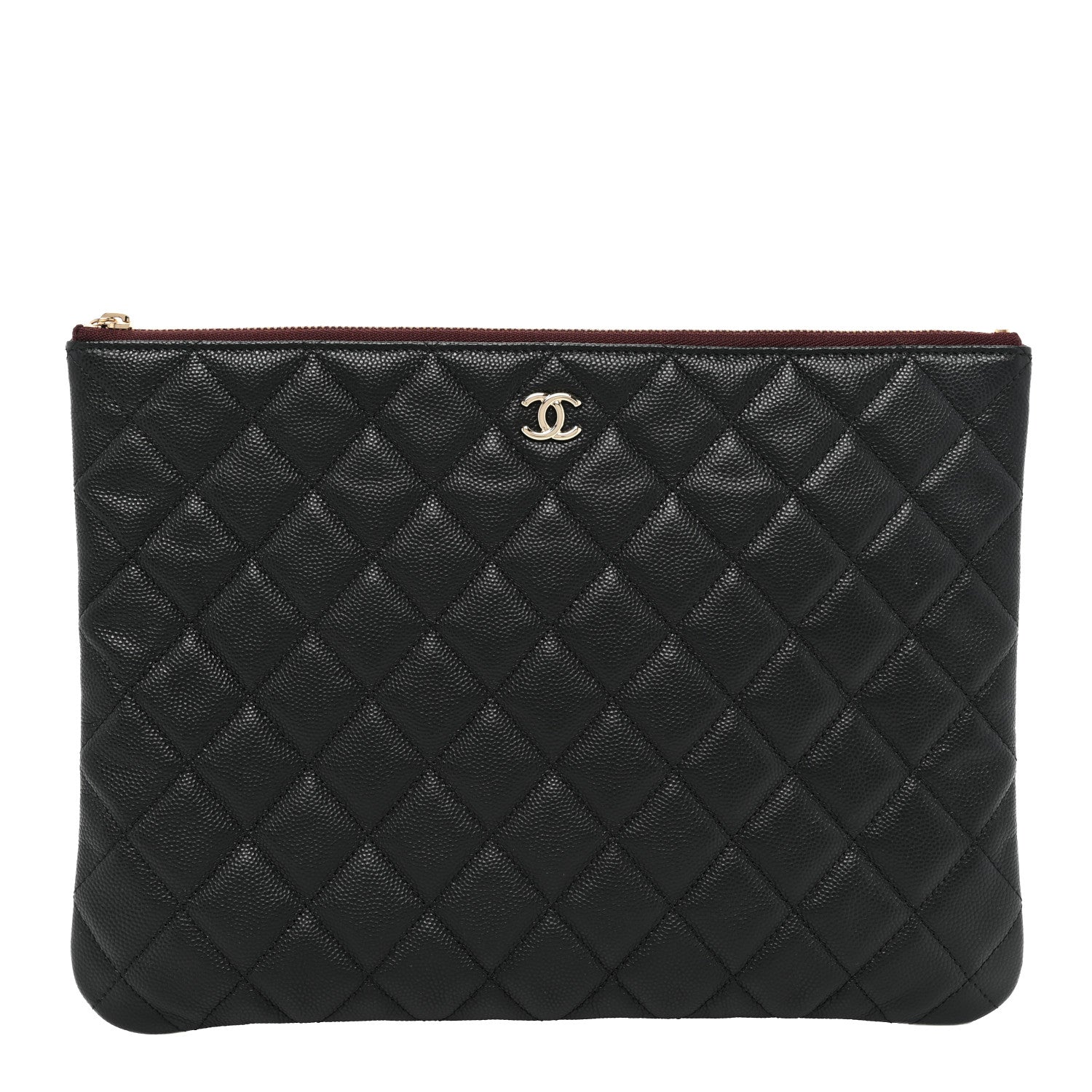 Chanel Caviar Quilted Medium Cosmetic Case Black 1 of 9