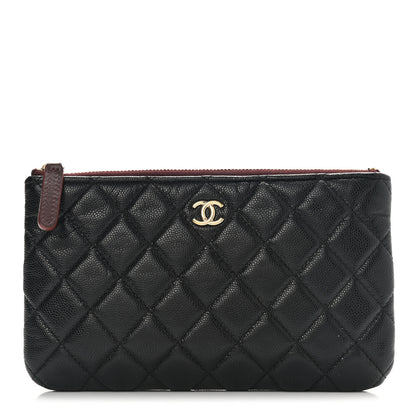 Chanel Caviar Quilted Cosmetic Case Black 1 of 8