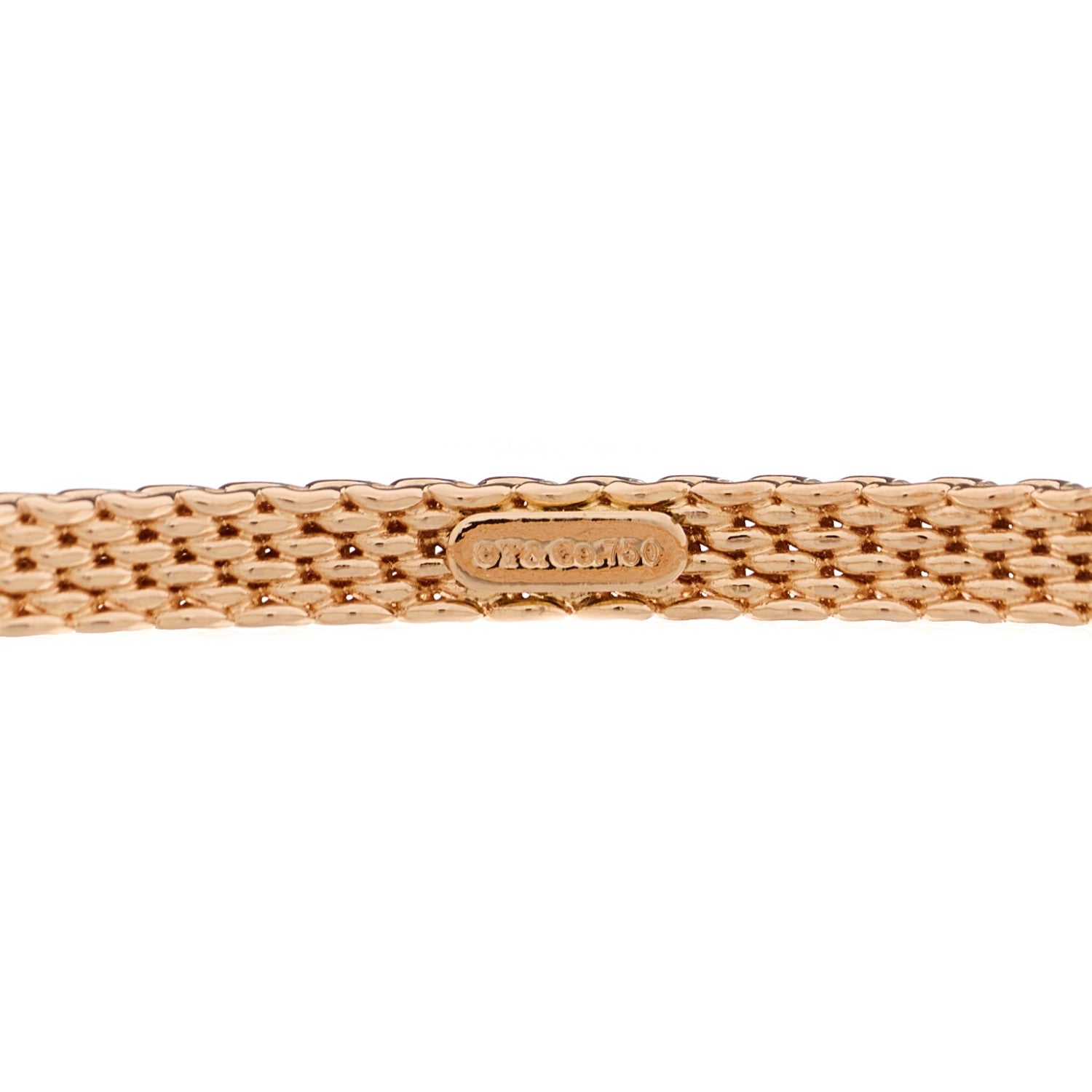 Tiffany 18K Rose Gold Narrow Somerset Bangle Bracelet 3 of 3