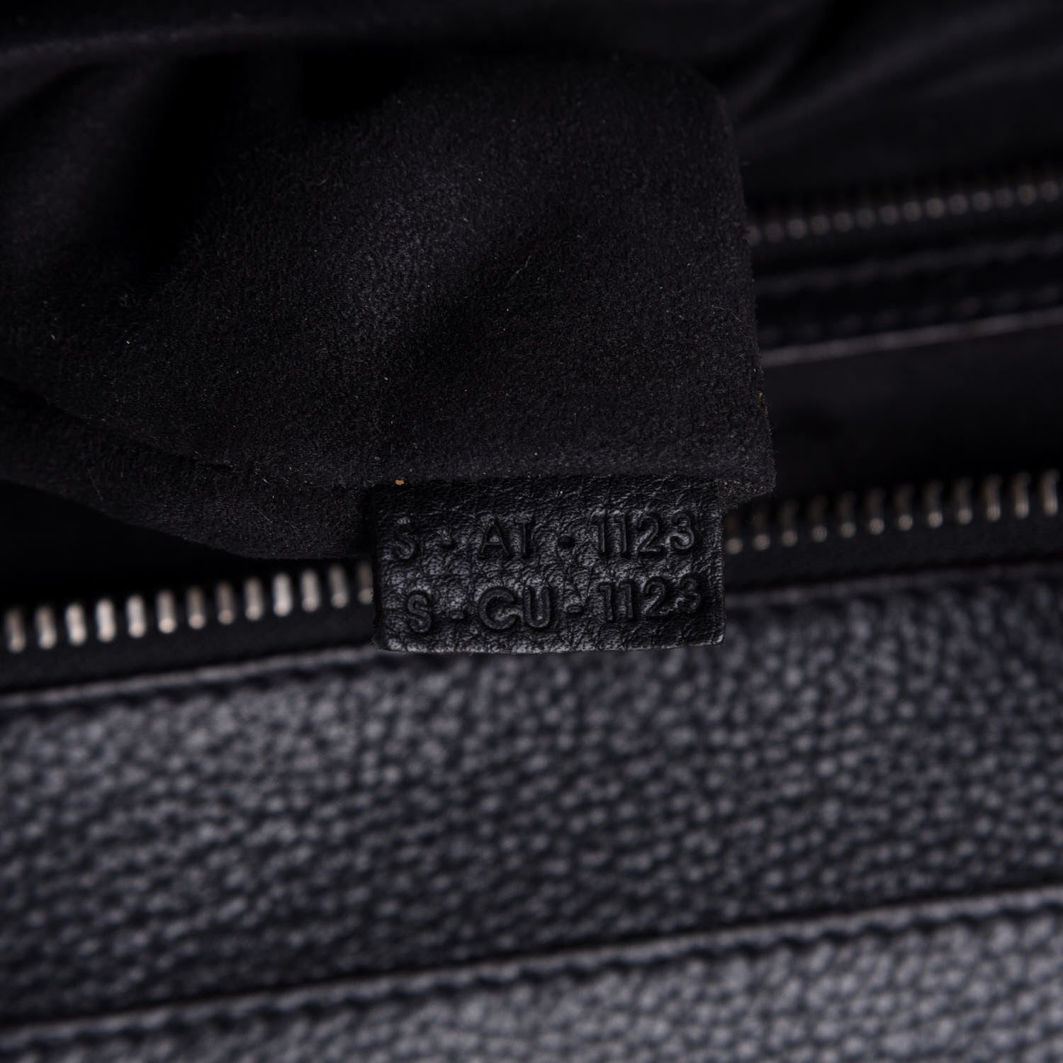 Celine Drummed Calfskin Mini Luggage Black 9 of 10