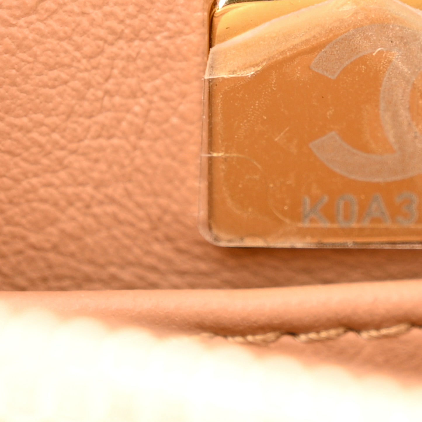 Caviar Quilted Small Coco Chain Handle Flap Brown