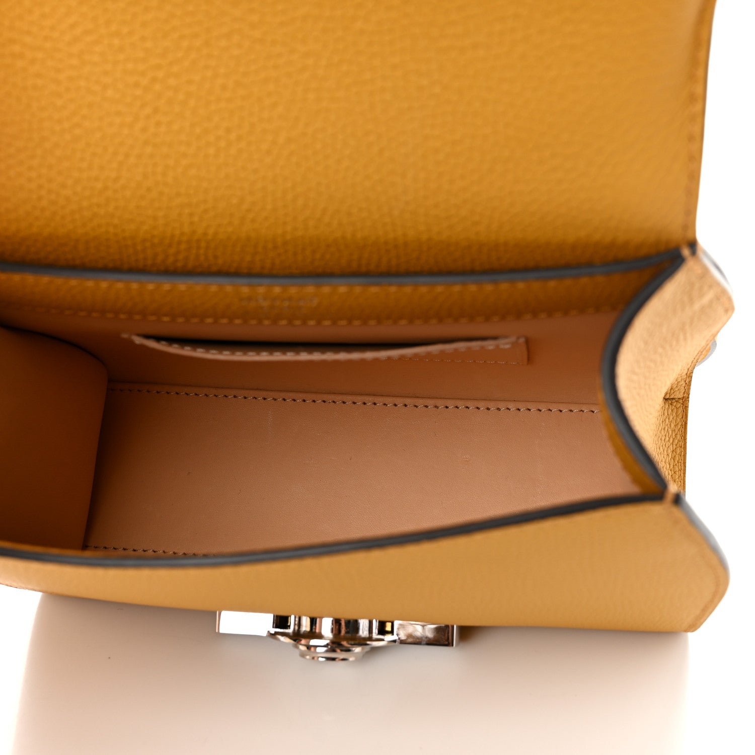 Moynat Taurillon Blush Rejane BB Saffron Yellow 5 of 11