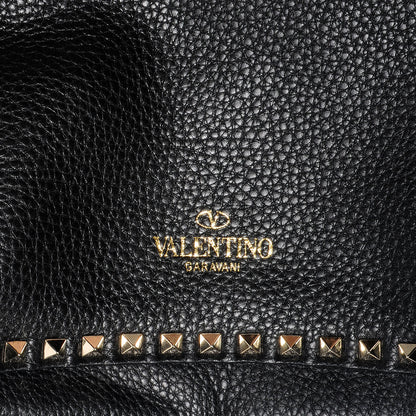 Valentino Garavani Calfskin Leather Rockstud Reversible Messenger Black 5 of 6