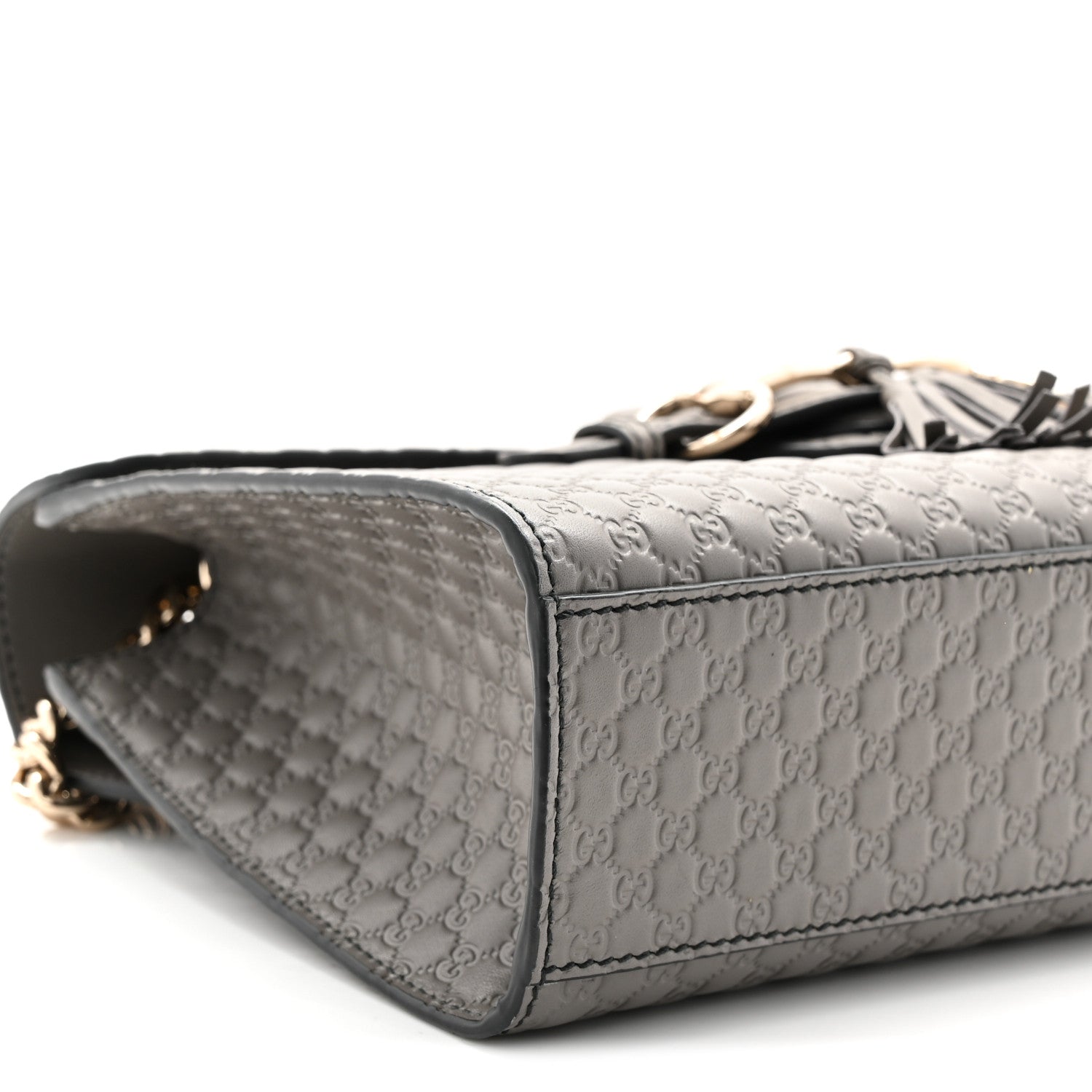Gucci Soft Microguccissima Medium Emily Chain Shoulder Bag Loess 9 of 10