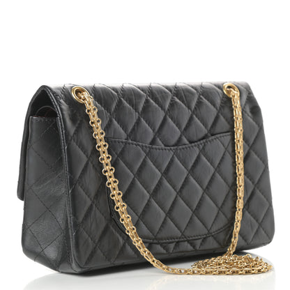 Chanel Aged Calfskin Quilted 2.55 Reissue 226 Flap Black 3 of 14