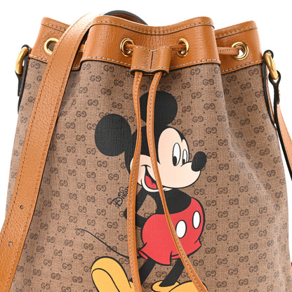 Gucci X DISNEY Mini Vintage GG Supreme Monogram Bucket Bag Beige Vintage Sun Oil 8 of 10