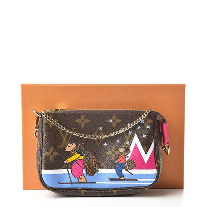 Louis Vuitton Monogram 2018 Christmas Animation Mini Bears Pochette Accessories 8 of 8